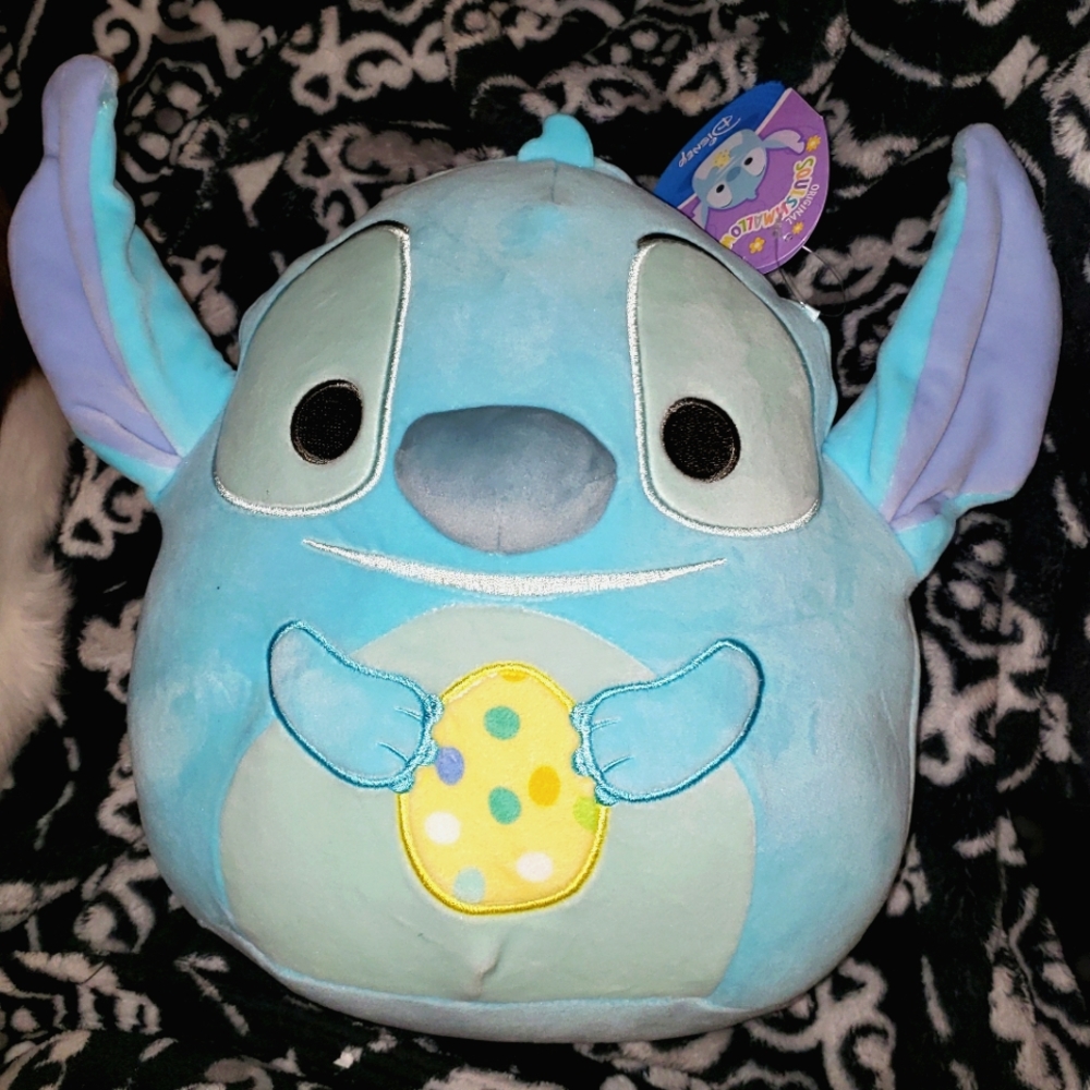 Squishmallows 10” lilo Stitch with Yellow Egg Easter 2023 NWT Kellytoy
